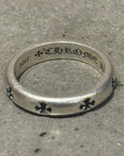 CHROME HEARTS NEGATIVE PLUS BAND RING ‘SILVER’
