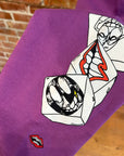 CHROME HEARTS MATTY BOY "MORE NOT LESS" POLO ‘PURPLE’
