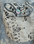 KAPITAL VINTAGE BANDANA 1ST TRUCKER JACKET ‘BLUE’