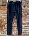 NEEDLES VELOUR STRAIGHT TRACK PANTS ‘BLACK’