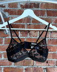 CHROME HEARTS LACE BRA ‘BLACK’