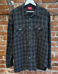 SUPREME FW22 SHADOW PLAID FLANNEL ‘BLACK’