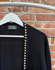 HYSTERIC GLAMOUR PUNK STUD CARDIGAN ‘BLACK’