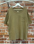 VISVIM JUMBO POCKET TEE ‘KHAKI’