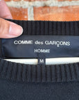 COMME DES GARÇON HOMME BLOCK LOGO SWEATSHIRT ‘BLACK’