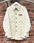 BOTTEGA VENETA QUILTED OVERSHIRT JACKET 'SEA SALT'