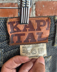 KAPITAL STRAIGHT LEG CENTURY DENIM JEANS ‘INDIGO’