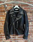 OUR LEGACY HELLRAISER LEATHER BIKER JACKET ‘BLACK’
