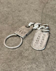 CHROME HEARTS NY DOGTAG CUBAN KEYCHAIN ‘SILVER’