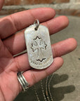 CHROME HEARTS CROSS DOG TAG NECKLACE ‘SILVER’
