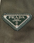 PRADA RE-NYLON BADGE TIE ‘DARK OLIVE’