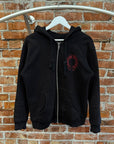 CHROME HEARTS CEMETERY HORSESHOE THERMAL ZIP UP ‘BLACK’