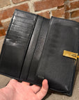GUCCI WAVE BUCKLE LONG WALLET ‘BLACK’
