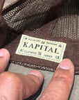 KAPITAL ALL I WANT IS WASHING DENIM TRUCKER HAT ‘BROWN’