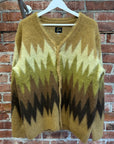 NEEDLES OVERSIZED MOHAIR DIAMOND CARDIGAN ‘YELLOW’