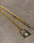LOUIS VUITTON UP CYCLE LOCK CHARM NECKLACE ‘GOLD’