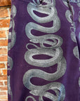 HYSTERIC GLAMOR 1990s SNAKE PRINT DENIM ‘PURPLE’