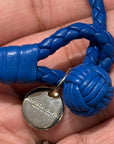 BOTTEGA VENETA INTRECCIATO LEATHER BRACELET ‘BLUE’