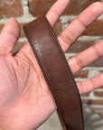 LOUIS VUITTON ARTICLES DE VOYAGE LEATHER BELT ‘BROWN’