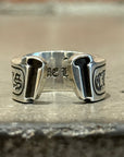 CHROME HEARTS LARGE SCROLL RING ‘SILVER’