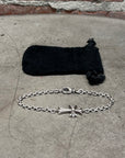 CHROME HEARTS NE CROSS BRACELET (USED) ‘SILVER’