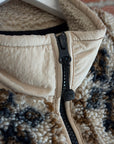 STUSSY LIMA JACQUARD SHERPA JACKET ‘CREAM/BROWN’
