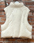 HYEIN SEO REVERSIBLE PADDED PUFFER VEST ‘CREAM’