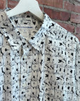 CDG SHIRT x KAWS PRINT BUTTON UP SHIRT ‘WHITE’