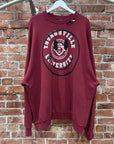 RAF SIMONS SMILEY COLLEGE CREWNECK ‘BURGUNDY’