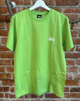 STUSSY CLASSIC LOGO TEE ‘NEON GREEN’