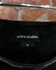 ENTIRE STUDIOS D-DENIM SHORTS ‘BLACK’