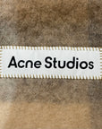 ACNE STUDIOS MOHAIR CHECKED SCARF ‘VANILLA/BEIGE’
