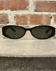 GUCCI DOUBLE G OVAL FRAME SUNGLASSES ‘BLACK’