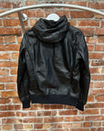 HYSTERIC GLAMOUR LEATHER HOODED JACKET ‘BLACK’