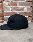 COMME DES GARCONS x EBBETS WOOL STRAPBACK HAT ‘BLACK’