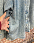 ACNE STUDIOS OVERSIZED DENIM SHIRT JACKET ‘LIGHT WASH’