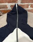 GARETH PUGH OLMAR MIRTA SLEEVELESS GIMP ZIP HOODIE ‘BLACK/WHITE”