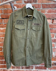 HYSTERIC LOVE ME TWO TIMES MILITARY SHIRT 'OLIVE'
