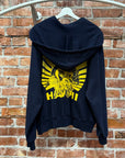 DRIES VAN NOTEN HAWAII GRAPHIC HOODIE ‘NAVY’
