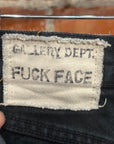 GALLERY DEPT. SCAB F*CK FACE DENIM ‘BLACK’