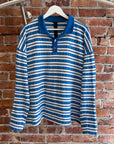 CHROME HEARTS TEENS FROM MARS STRIPED POLO SHIRT ‘BLUE’