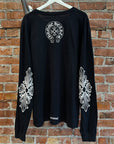 CHROME HEARTS COLLAR PRINT FLORAL LONGSLEEVE ‘BLACK’