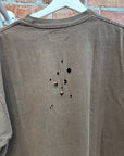 NUMBER (N)INE CIGARETTE HOLE CREST TEE ‘MOCHA’