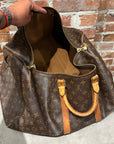 LOUIS VUITTON 1990s MONOGRAM KEEPALL 55 BAG ‘BROWN’