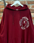 HOOD BY AIR GHETTEAU UNIVERSITY HOODIE ‘BURGUNDY’