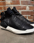 CINZIA ARAIA HIGHTOP LEATHER SNEAKERS ‘BLACK’