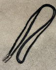 CHROME HEARTS LEATHER BRAIDED NECKLACE ‘BLACK’