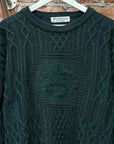 BURBERRY CABLE KNIT SWEATER ‘FOREST’
