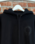 CHROME HEARTS FLORAL HORSESHOE PULLOVER HOODIE ‘BLACK’