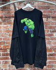 BALENCIAGA SS21 HULK LAYERED SHIRT ‘BLACK’